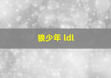 狼少年 ldl